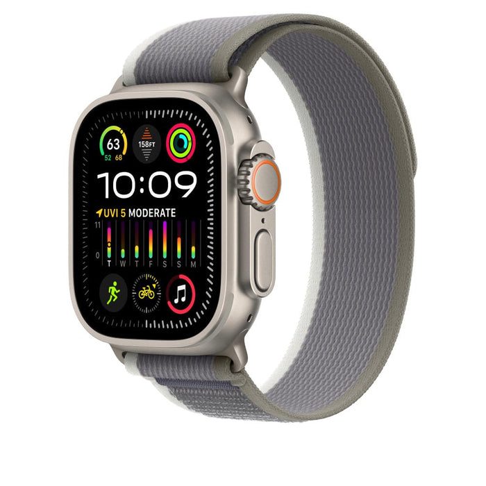 Apple - Loop for smart watch - 49mm - M/L size - green/grey