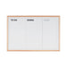 Bi-Office Whiteboard Magnetic Wall Mounted Lacquered Steel 90 (W)x60 (H) cm Pine Wood White