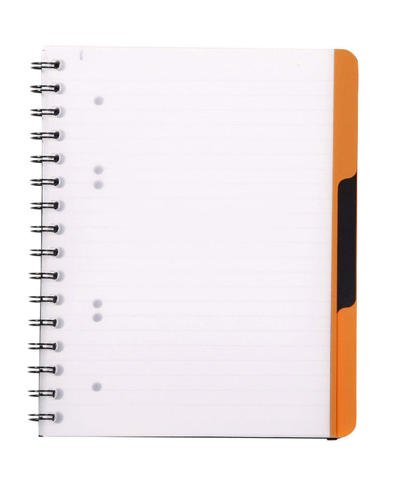 Rhodia Notebook 119237C A5 Ruled Spiral Bound PP (Polypropylene) Soft Cover Black Perforated 180 Pages 90 Sheets