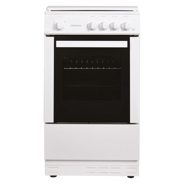 Statesman Gas Cooker with Lid LEGACY50GSLF 2100W White