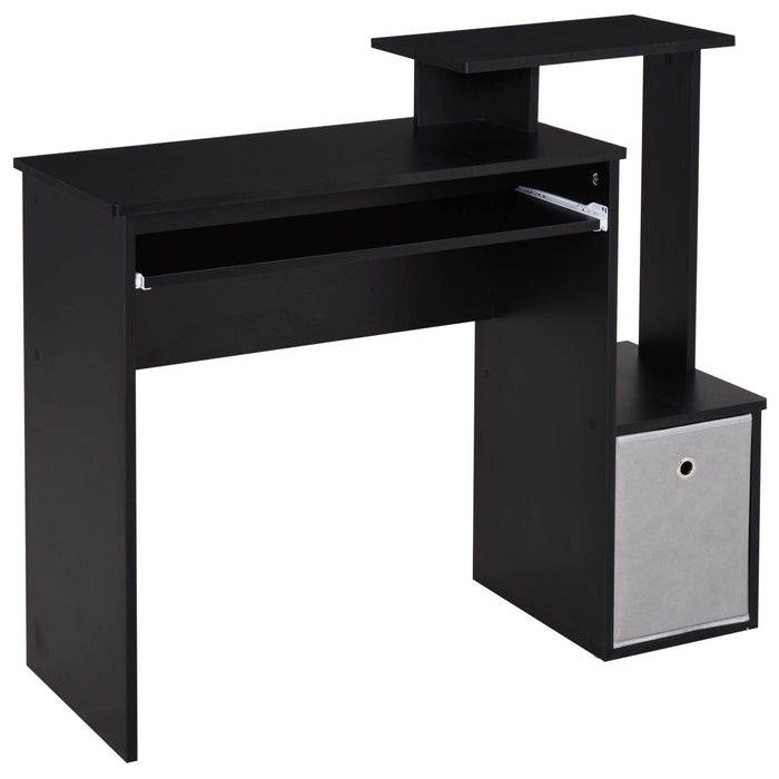 HOMCOM Computer Desk Black 400 x 866 mm