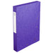 Exacompta Filing Box 14015H A4 40mm Spine Purple Mottled Pressboard 25x33cm Pack of 10