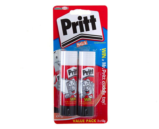 Pritt Glue Stick Stationery 43 g White 1485357 Pack of 2