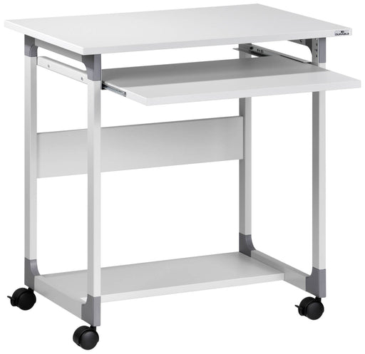 Durable SYSTEM PC Workstation Trolley 75 Fixed Height Grey - 379610