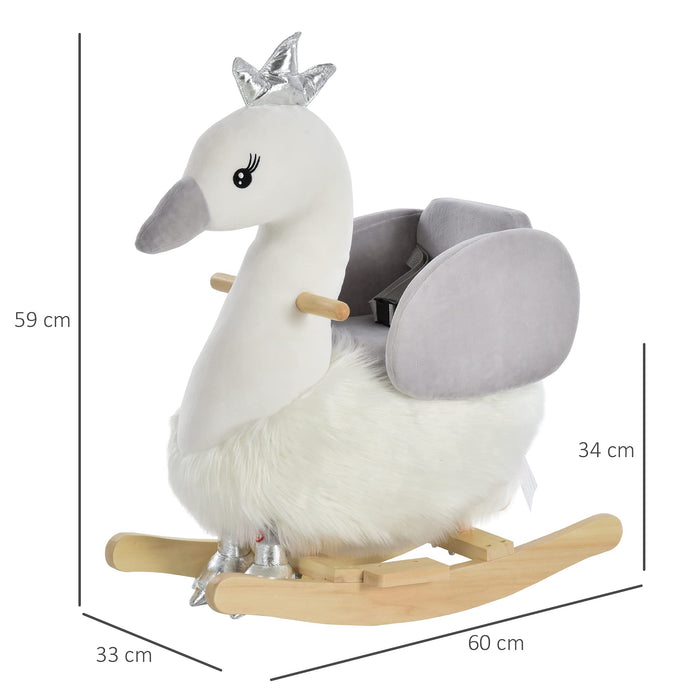 HOMCOM Rocking Horse 330-106 590 mm 330 mm 600 mm Grey