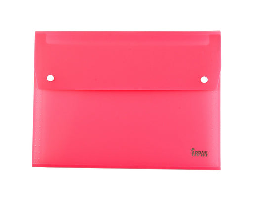 ARPAN A4 Expanding File Folder ST-9604 Pink Plastic 24 x 33 x 2 cm