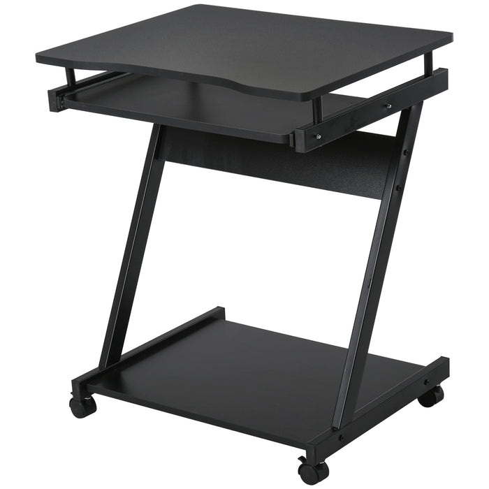 HOMCOM computer desk Black 480 x 730 mm