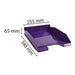 Exacompta Letter Tray Combo Midi Glossy Purple Pack of 6