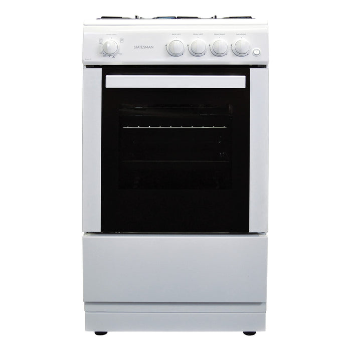 Statesman Gas Cooker STUDIO2 1 W 51 L Single Cavity 900 x 500 x 600 mm White