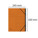 Exacompta Multipart File 541704E A4 Mottled Pressboard Orange 24.5 (W) x 0.5 (D) x 32 (H) cm Pack of 10