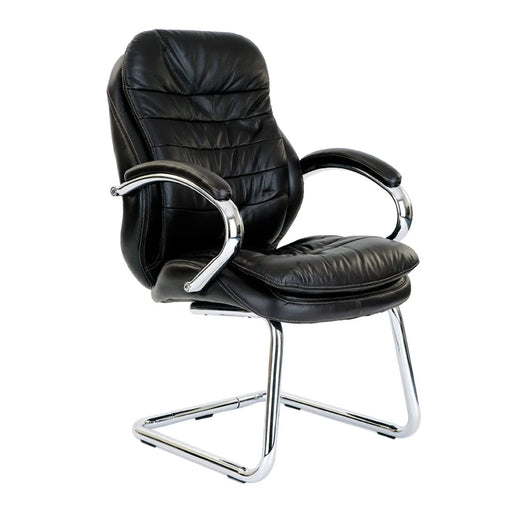 Nautilus Designs Cantilever Chair Dpa618Av/Lbk Non Height Adjustable Black Chrome