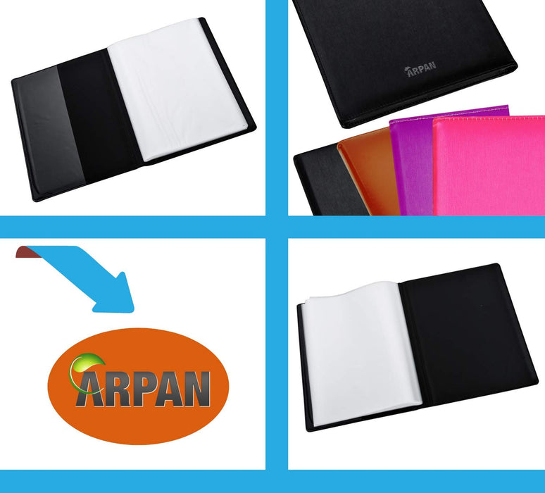 ARPAN Display Book A4 Black 24 Pockets 24 x 30 x 2.5 cm