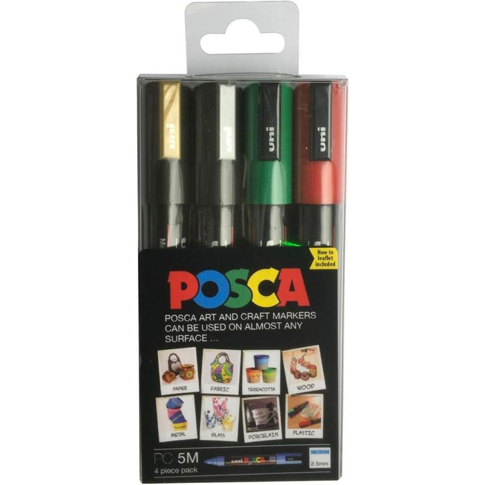 POSCA Paint Marker 153544133 Assorted Pack of 4