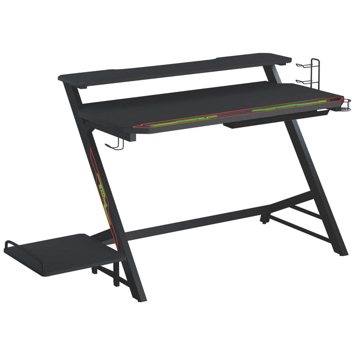 HOMCOM Gaming Desk Black 680 x 880 mm