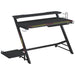 HOMCOM Gaming Desk Black 680 x 880 mm