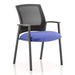 Dynamic Visitor Chair Fixed Armrest Metro Seat Stevia Blue Fabric