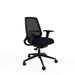 Ergonomic Home Office Deluxe Chair with Tri-Curved Mesh Backrest Height Adjustable Black 2D Arms