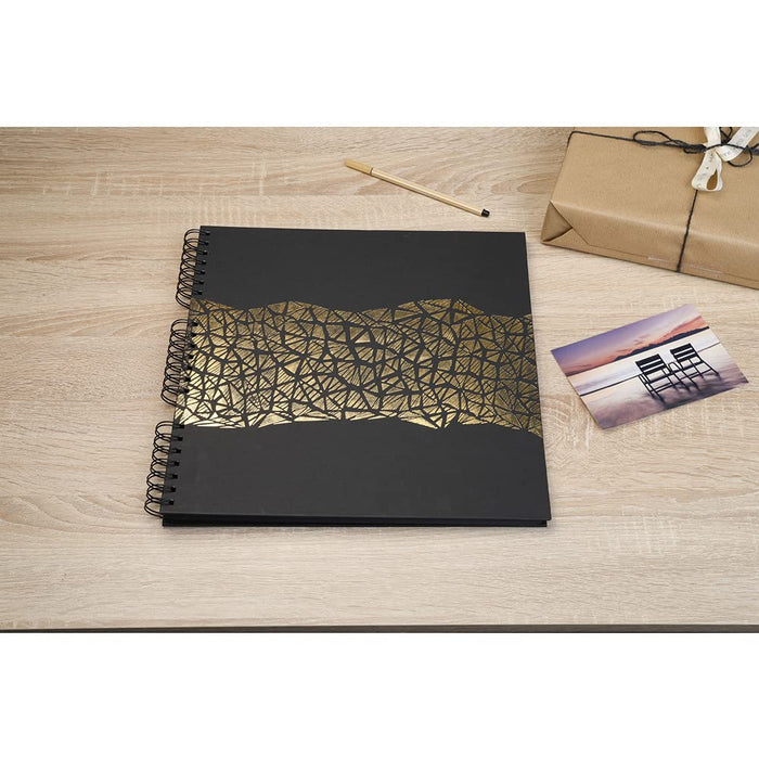 Exacompta Aramy Photo Album Spiral Hardback Paper 33 x 35 x 3.3 cm Black