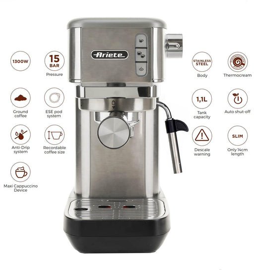 Ariete Espresso Coffee Maker S/Stl