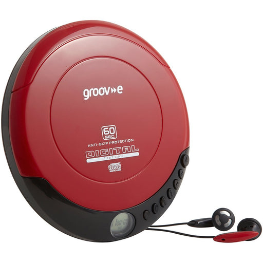 Groove-e Personal CD Player GVPS110/RD Red