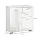 HOMCOM Cabinet 02-0673 Particle Board White 710 mm x 350 mm x 760 mm