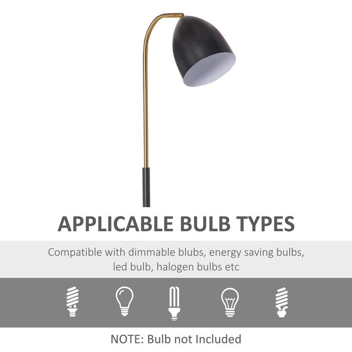 HOMCOM Floor Lamp B31-305V70 Black, Gold