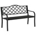 OutSunny Garden Bench Black 585 x 890 mm