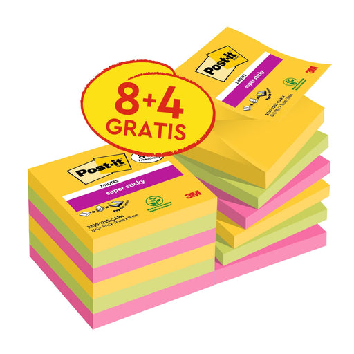 Post-It S/S Z-N 76X76 90S Crnvl Pk12