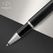 Parker IM Rollerball Pen Black Lacquered Barrel with Chrome Trim Fine Black