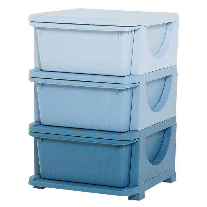 HOMCOM Kids Storage Box Blue 37 x 56.5 cm