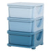 HOMCOM Kids Storage Box Blue 37 x 56.5 cm