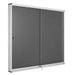 Bi-Office Exhibit Indoor Lockable Notice Board Non Magnetic 12 x A4 Wall Mounted 96.7 (W) x 92.6 (H) cm Brown