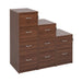 Dams International Filing Cabinet 4 Drawer Walnut 480 x 655 x 1,360 mm