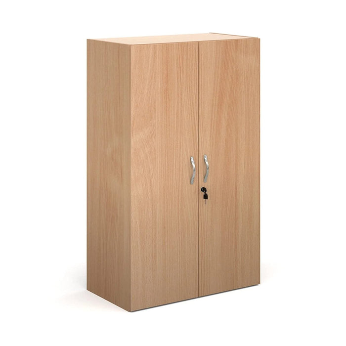 Dams International Cupboard Lockable Melamine Contract 25 756 x 408 x 1230mm Beech