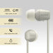 Sony WI-C100 Headset Wireless In-ear Calls Music Bluetooth Beige