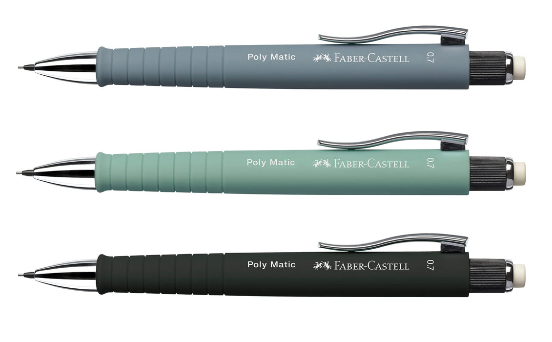 Faber-Castell Mechanical Pencil 96084000 Poly Matic 0.7 mm Grey