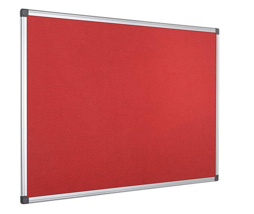 Bi-Office Maya Notice Board Non Magnetic 150 (W) x 120 (H) cm Red