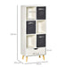 HOMCOM Bookcase White 295 x 500 x 1,200 mm