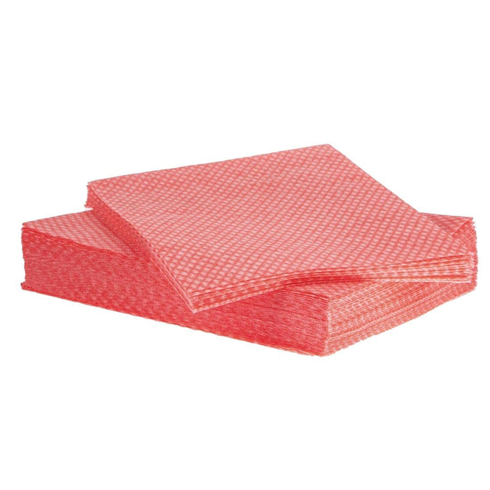 Robert Scott Cleaning Cloths Red 60 x 30cm Pack of 50