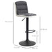 HOMCOM Armless Bar Stool Black Pack of 2