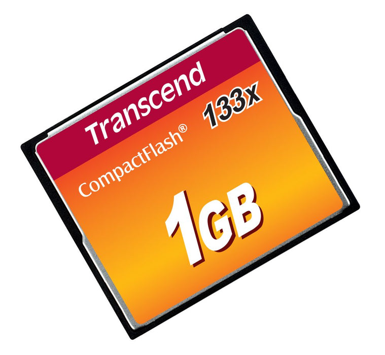 Transcend - Flash memory card - 1 GB - 133x - CompactFlash