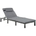 OutSunny Rattan Single Lounge Grey