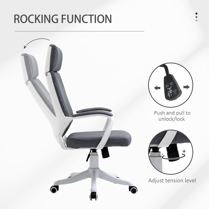 Vinsetto Office Chair with High Back Grey