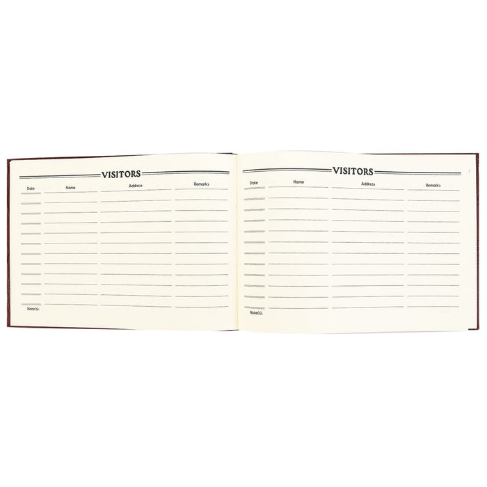 ARPAN Visitors Book CL-VBRD A4 Landscape Red 27 x 20 x 2 cm