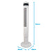 igenix Tower Fan IGFD6043W Non Height Adjustable Main 50 W Plastic White 3 30 x 30 x 110 cm