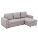 HOMCOM Sofa Bed Grey 1,410 x 850 mm