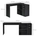 HOMCOM L Shaped Desk Black 820 x 740 mm