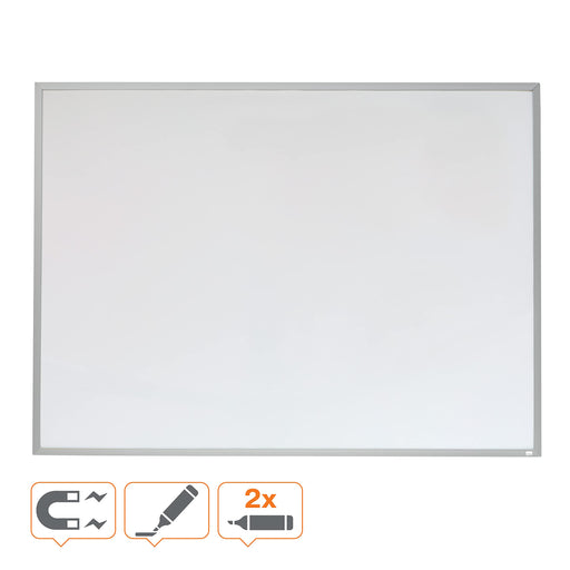 Nobo Small Whiteboard Magnetic Lacquered Steel Single 58.5 (W) x 43 (H) cm