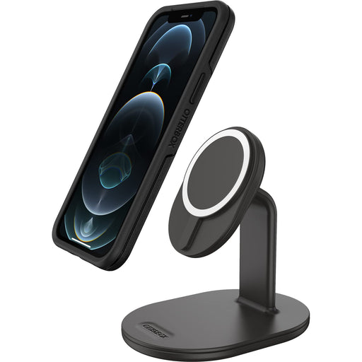 OtterBox - Wireless charging stand - for magsafe - 7.5 Watt - PD 2.0, PD 3.0 - radiant night (black) - for Apple iPhone 12, 13, 14