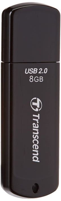 Transcend JetFlash 350 - USB flash drive - 8 GB - USB 2.0 - black